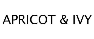 APRICOT & IVY