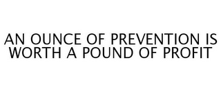 AN OUNCE OF PREVENTION IS WORTH A POUND OF PROFIT