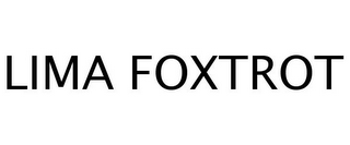 LIMA FOXTROT