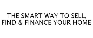 THE SMART WAY TO SELL, FIND & FINANCE YOUR HOME