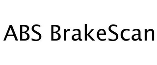 ABS BRAKESCAN