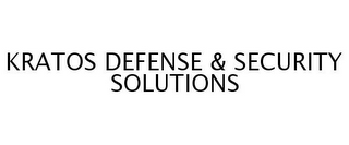 KRATOS DEFENSE & SECURITY SOLUTIONS