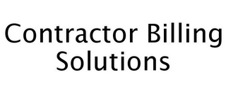 CONTRACTOR BILLING SOLUTIONS