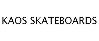 KAOS SKATEBOARDS