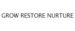 GROW RESTORE NURTURE