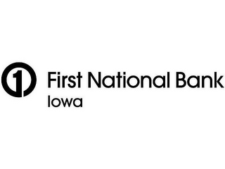 1 FIRST NATIONAL BANK IOWA