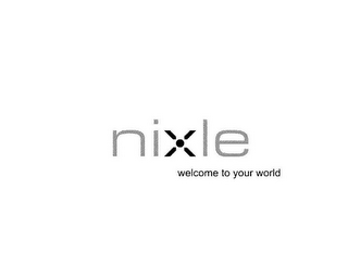 NIXLE WELCOME TO YOUR WORLD