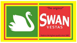 "THE ORIGINAL" SWAN VESTAS MADE TO THE HIGHEST QUALITY SINCE 1883