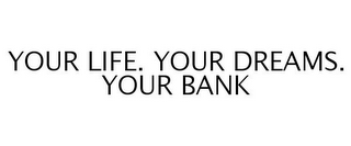 YOUR LIFE. YOUR DREAMS. YOUR BANK