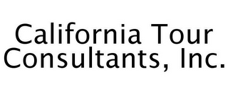 CALIFORNIA TOUR CONSULTANTS, INC.