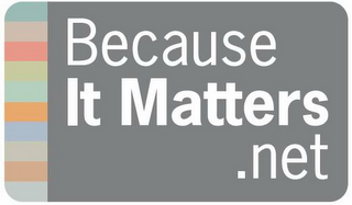 BECAUSE IT MATTERS.NET