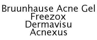 BRUUNHAUSE ACNE GEL FREEZOX DERMAVISU ACNEXUS