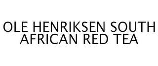 OLE HENRIKSEN SOUTH AFRICAN RED TEA