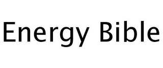 ENERGY BIBLE