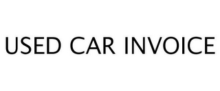 USED CAR INVOICE