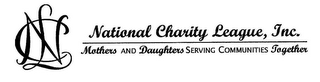 NCL NATIONAL CHARITY LEAGUE, INC. MOTHERS AND DAUGHTERS SERVING COMMUNITIES TOGETHER