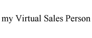 MY VIRTUAL SALES PERSON