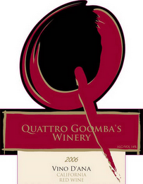 Q QUATTRO GOOMBA'S WINERY 2006 VINO D'ANA CALIFORNIA