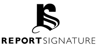 RS REPORT SIGNATURE