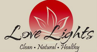 LOVE LIGHTS CLEAN · NATURAL · HEALTHY