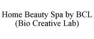 HOME BEAUTY SPA BY BCL (BIO CREATIVE LAB)