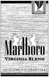 MARLBORO VIRGINIA BLEND 20 CLASS A CIGARETTES FINE TOBACCOS