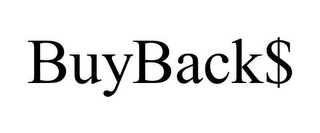 BUYBACK$