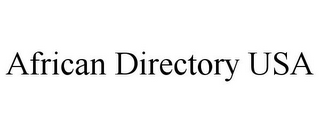 AFRICAN DIRECTORY USA