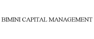 BIMINI CAPITAL MANAGEMENT