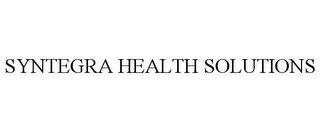 SYNTEGRA HEALTH SOLUTIONS