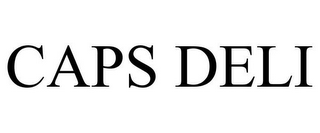 CAPS DELI