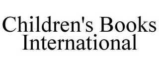 CHILDREN'S BOOKS INTERNATIONAL
