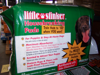 LITTLE STINKER HOUSEBREAKING PADS TRAIN THEM TO "GO" WHERE YOU WANT!