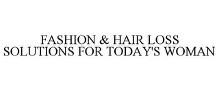 FASHION & HAIR LOSS SOLUTIONS FOR TODAY'S WOMAN