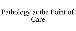 PATHOLOGY AT THE POINT OF CARE