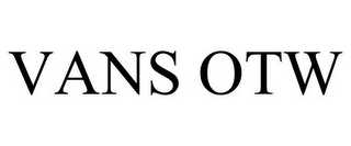 VANS OTW