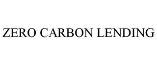 ZERO CARBON LENDING