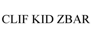 CLIF KID ZBAR