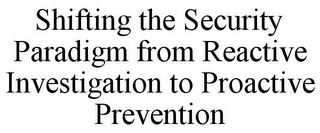 SHIFTING THE SECURITY PARADIGM FROM REACTIVE INVESTIGATION TO PROACTIVE PREVENTION