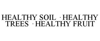 HEALTHY SOIL · HEALTHY TREES · HEALTHY FRUIT