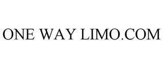 ONE WAY LIMO.COM