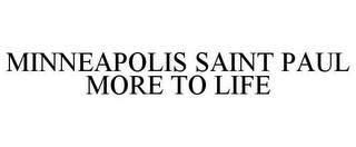 MINNEAPOLIS SAINT PAUL MORE TO LIFE