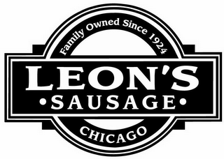 LEON'S · SAUSAGE · FAMILY OWNED SINCE 1924 CHICAGO