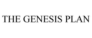 THE GENESIS PLAN