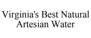 VIRGINIA'S BEST NATURAL ARTESIAN WATER