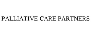 PALLIATIVE CARE PARTNERS