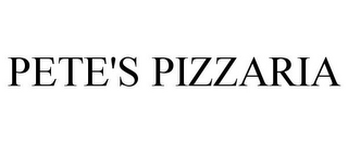 PETE'S PIZZARIA