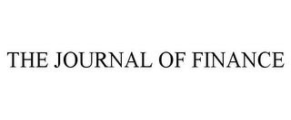 THE JOURNAL OF FINANCE