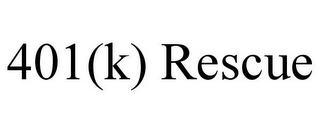 401(K) RESCUE