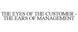 THE EYES OF THE CUSTOMER - THE EARS OF MANAGEMENT